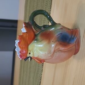 Vintage Schafer & Vater German Porcelain Rooster Creamer